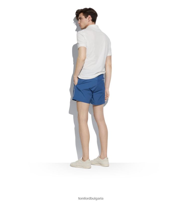 мъже облекло найлонови плувни къси тюркоаз TOM FORD B880D438