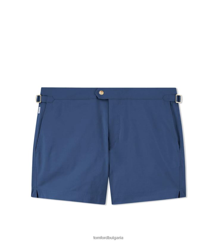 мъже облекло найлонови плувни къси френско синьо TOM FORD B880D444