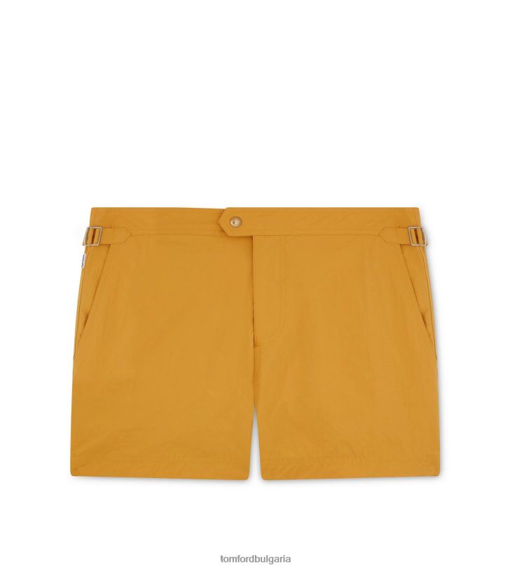 мъже облекло найлонови бански шорти тъмно кафяво TOM FORD B880D448