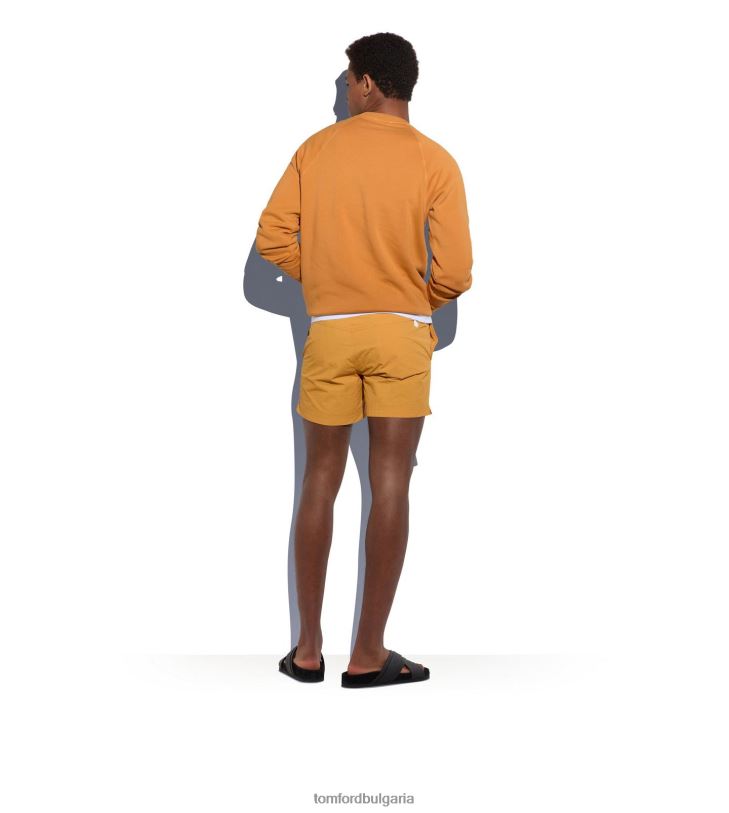 мъже облекло найлонови бански шорти тъмно кафяво TOM FORD B880D448