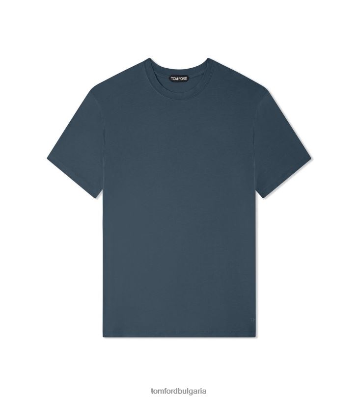 мъже облекло памучна тениска от лиоцел син TOM FORD B880D273