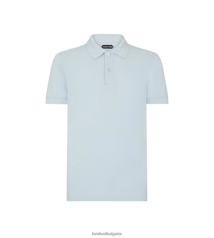 мъже облекло тенис пикет поло светло синьо TOM FORD B880D286