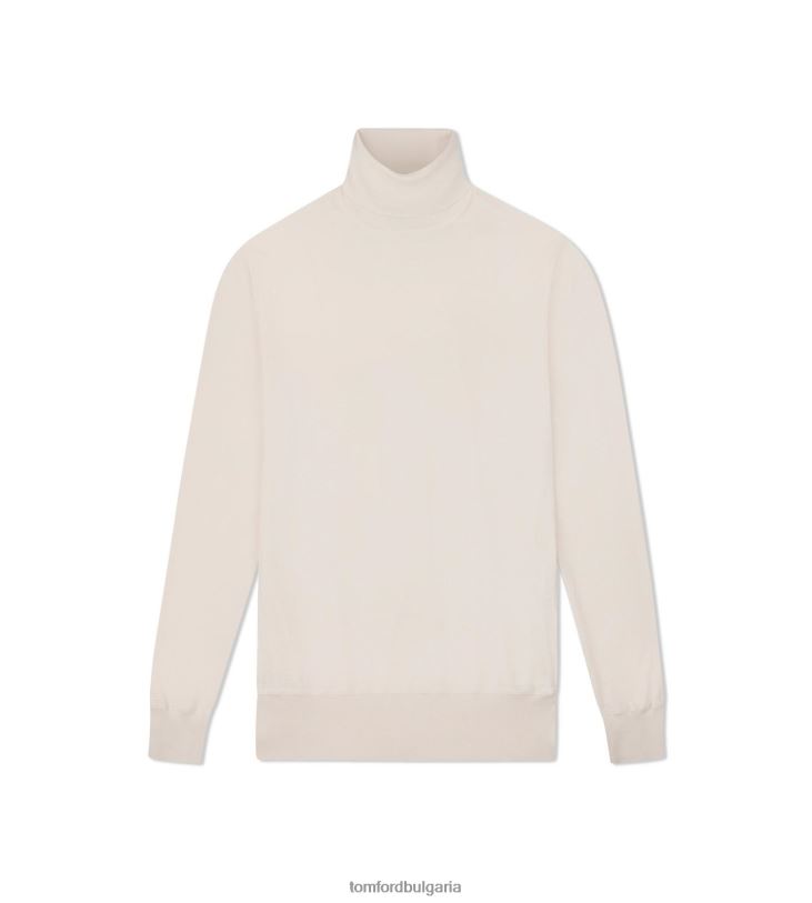 мъже облекло фина кашмирена копринена ролка слонова кост TOM FORD B880D304