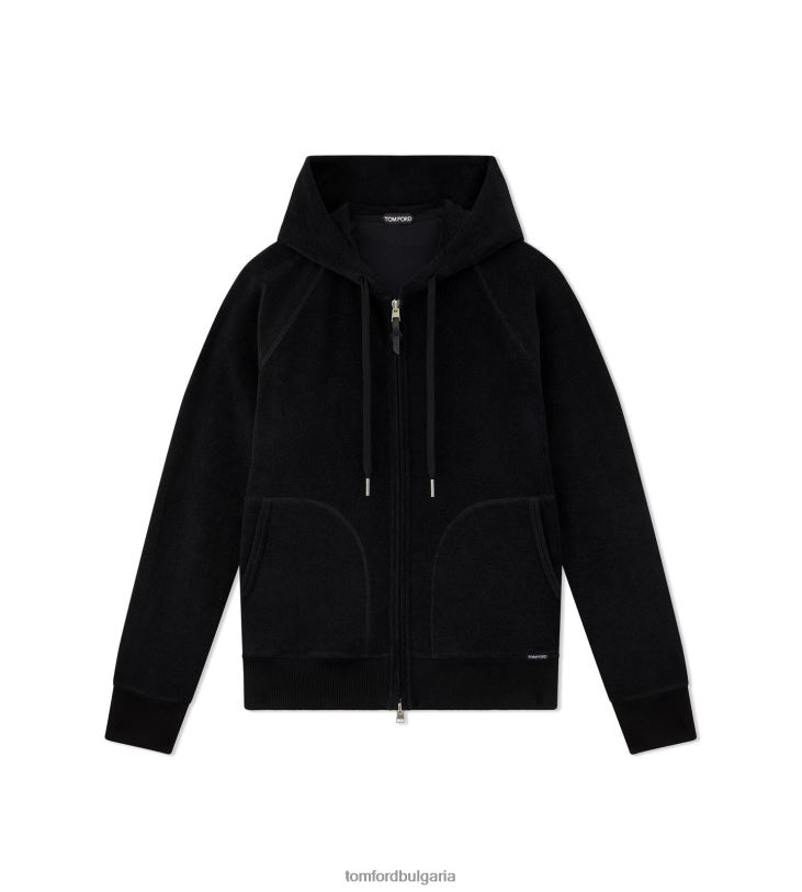 мъже облекло хавлиена качулка черен TOM FORD B880D333