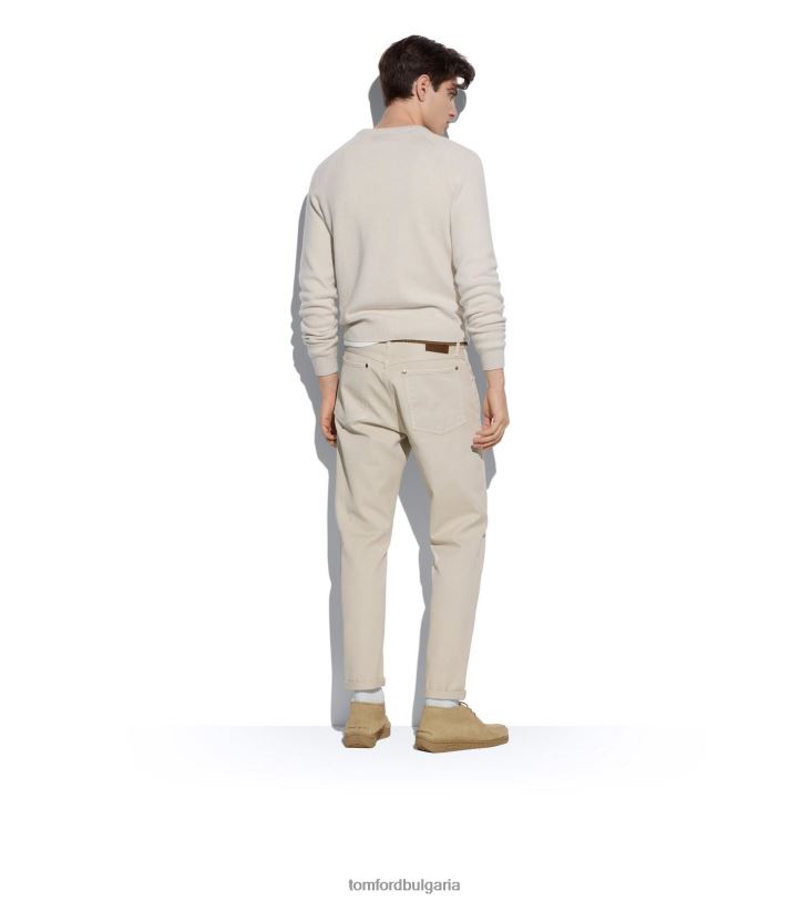 мъже облекло деколте с кашмирено седло слонова кост TOM FORD B880D349