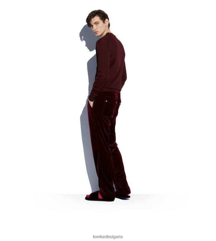 мъже облекло копринен памук хенли бяло TOM FORD B880D377