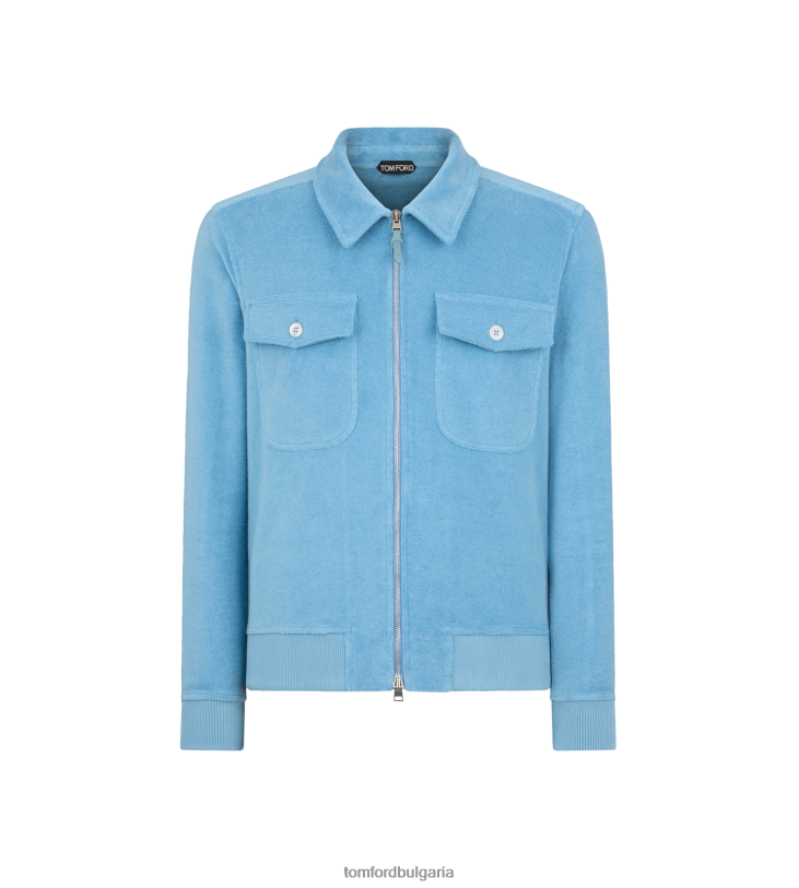 мъже облекло хавлиен цип лазурно TOM FORD B880D28