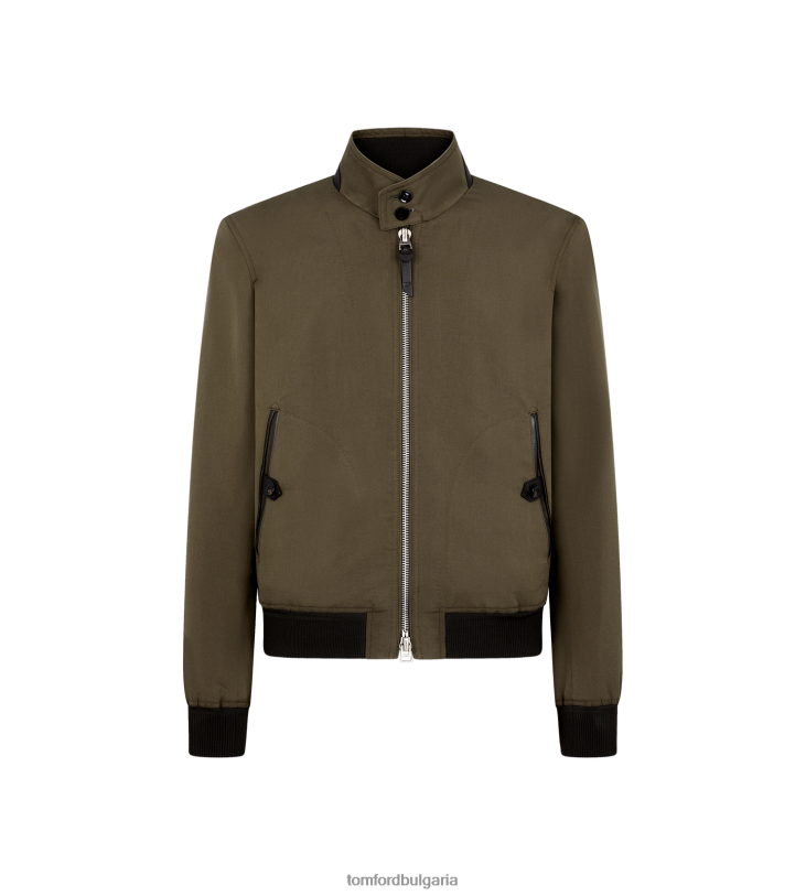 мъже облекло фин поплин Харингтън сиво TOM FORD B880D62