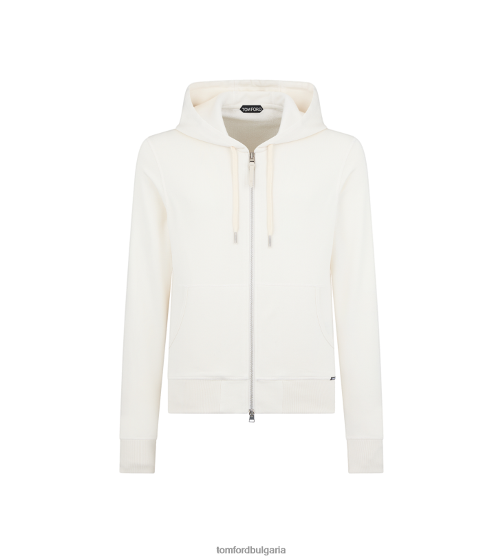 мъже облекло лека качулка с цип слонова кост TOM FORD B880D66