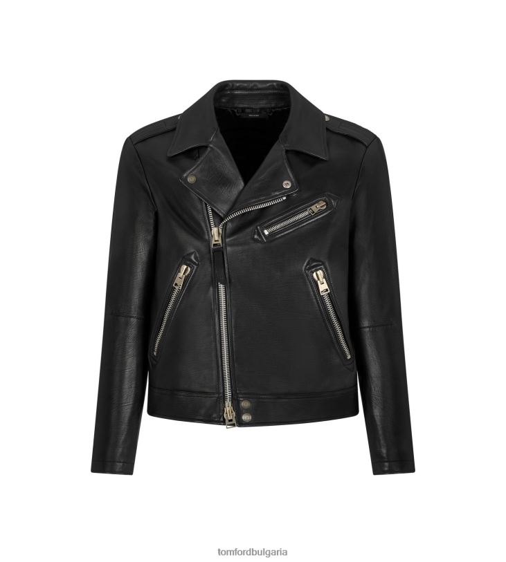 мъже облекло асиметричен мотор с гладко зърно черен TOM FORD B880D68