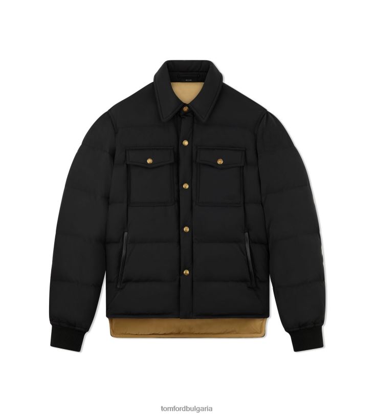 мъже облекло пухена горна риза черен TOM FORD B880D84