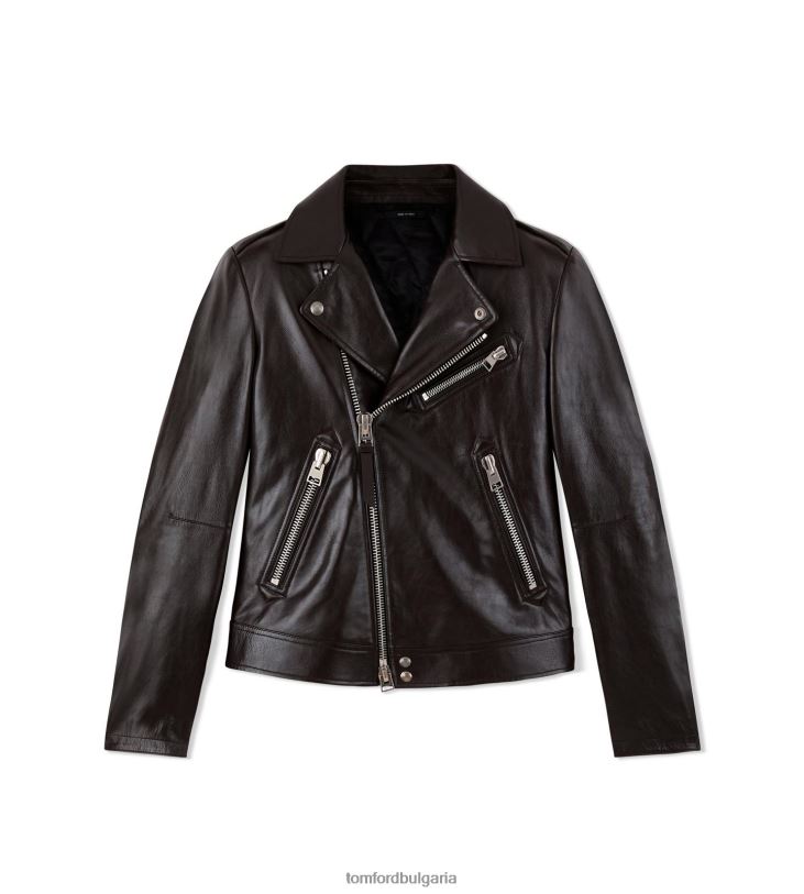 мъже облекло асиметричен мотор с гладко зърно абанос TOM FORD B880D85