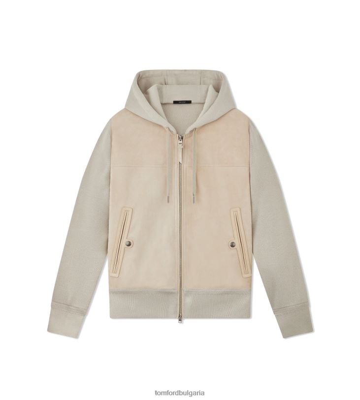 мъже облекло велурена предна качулка баф TOM FORD B880D99