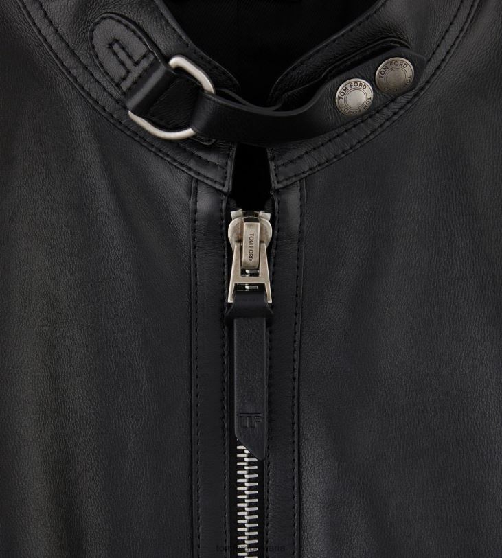 мъже облекло мека кожа cafe biker черен TOM FORD B880D80