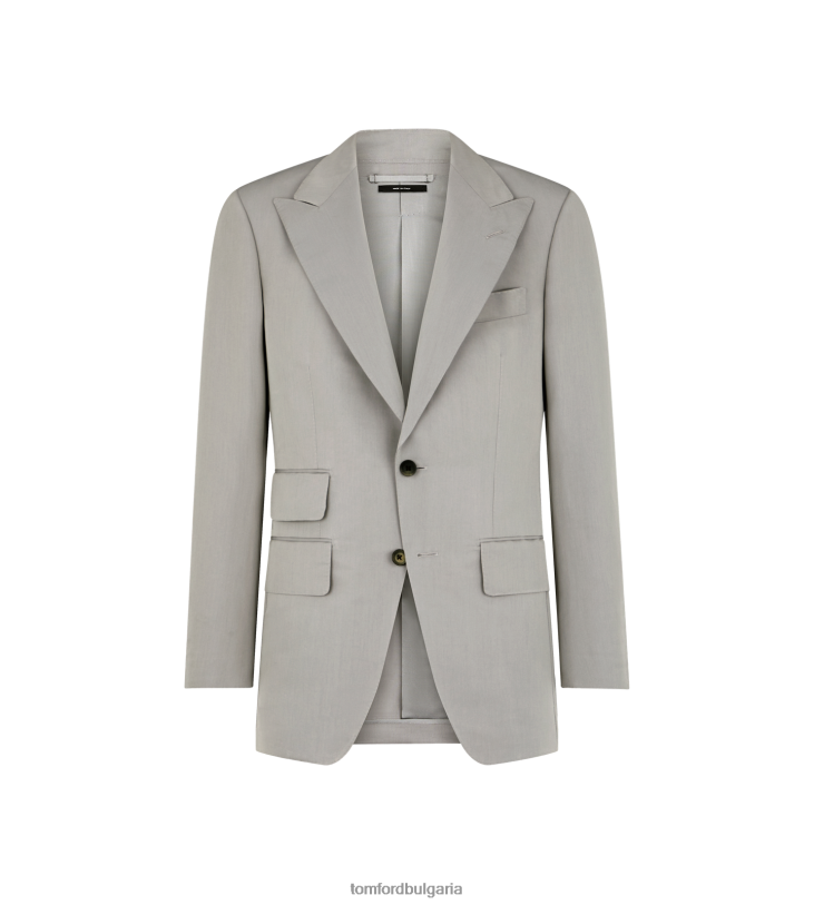 мъже облекло фино яке от поплин камъче TOM FORD B880D139