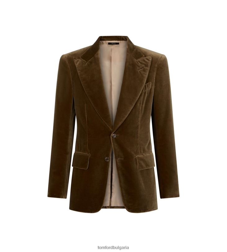 мъже облекло светло кадифено яке каки TOM FORD B880D147