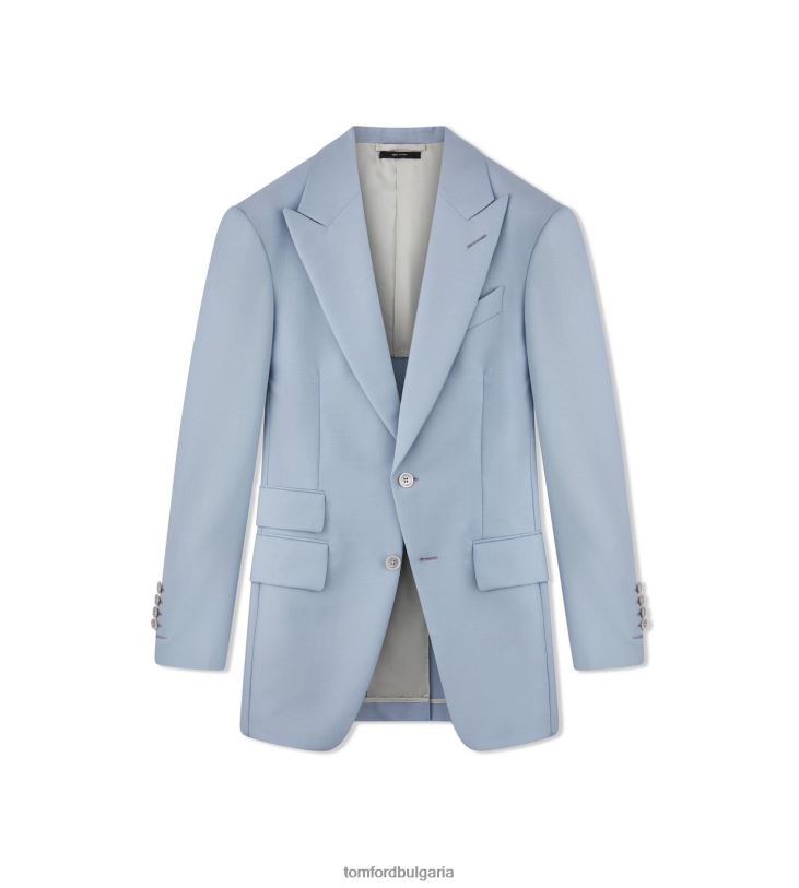 мъже облекло оригинално яке от мохер wedgewood blue TOM FORD B880D162