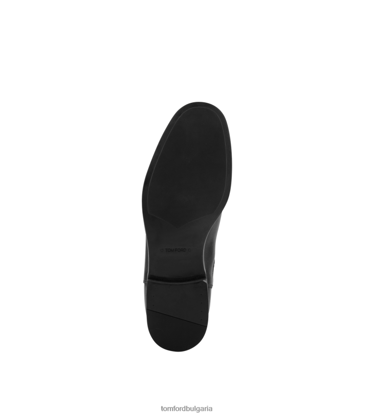 мъже обувки кожени ботуши Робърт Челси черен TOM FORD B880D584