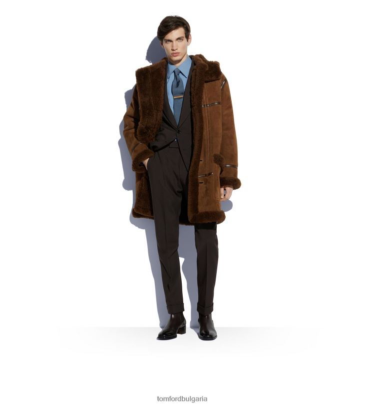 мъже обувки полирани кожени ботуши алек челси абанос TOM FORD B880D587