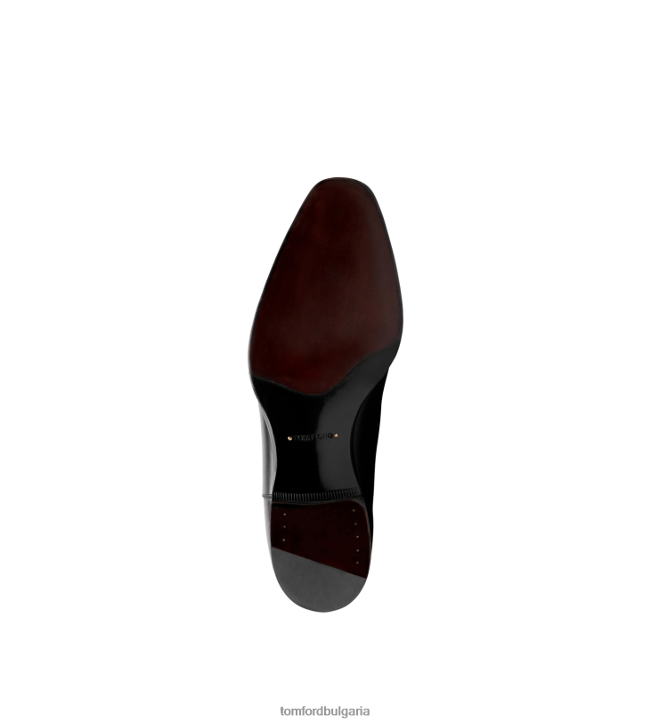 мъже обувки кожени ботуши елкан челси черен TOM FORD B880D591