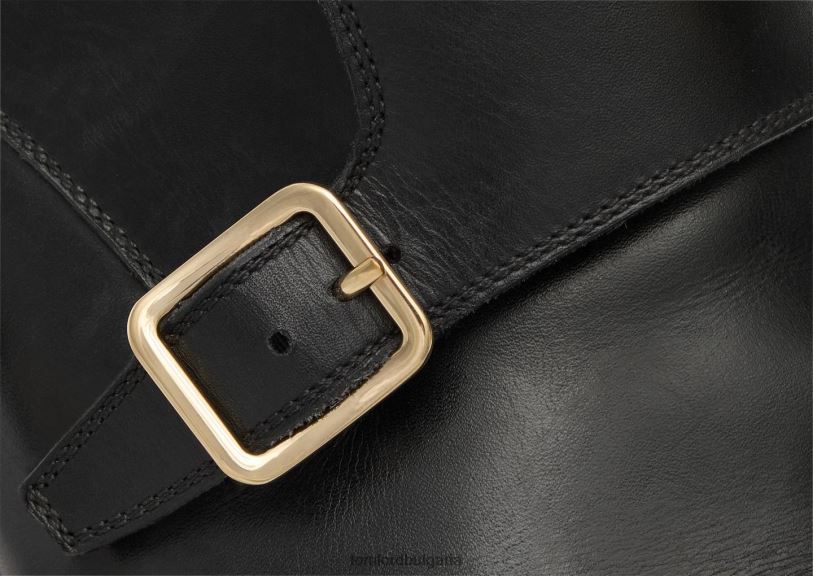 мъже обувки полирана кожена обувка с каишка на монах елкан черен TOM FORD B880D596