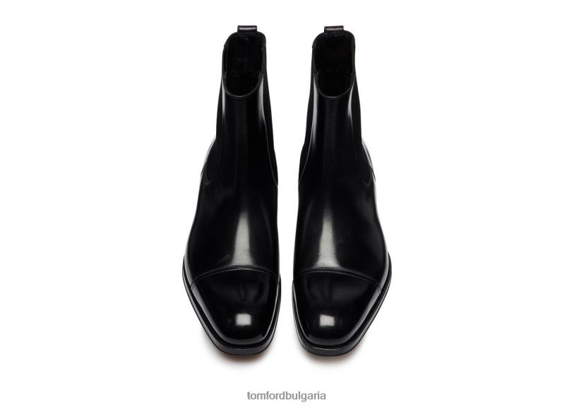 мъже обувки Едгар ботуши челси черен TOM FORD B880D604