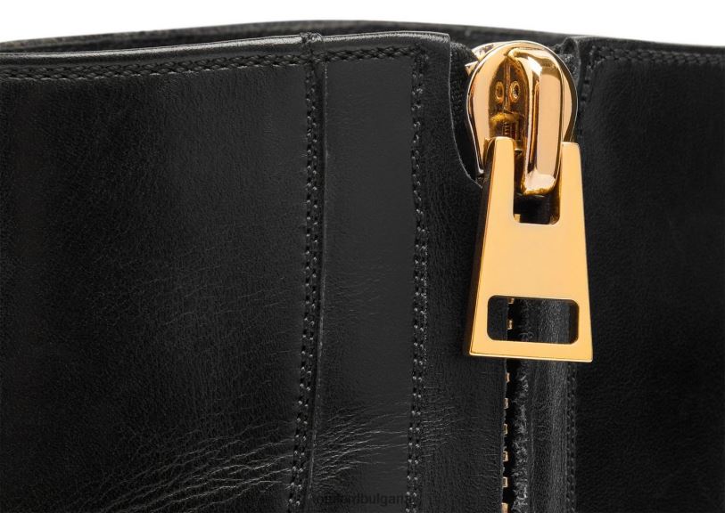 мъже обувки ботуши с цип elkan от полирана кожа черен TOM FORD B880D602