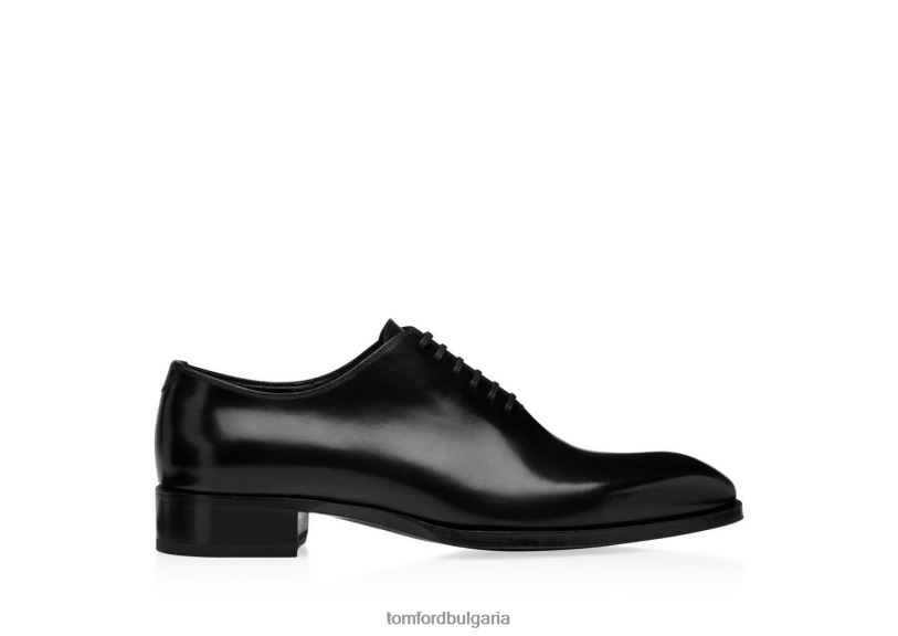 мъже обувки полирана кожа елкан с връзки черен TOM FORD B880D627