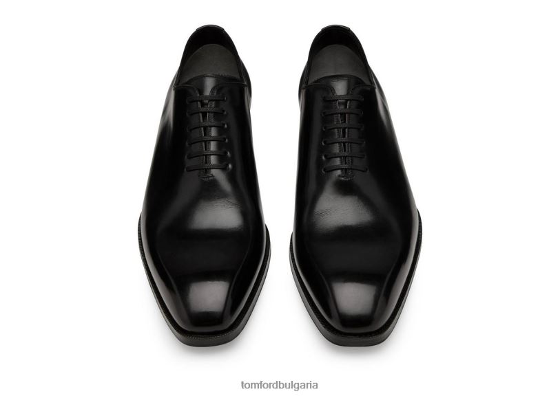 мъже обувки полирана кожа елкан с връзки черен TOM FORD B880D627