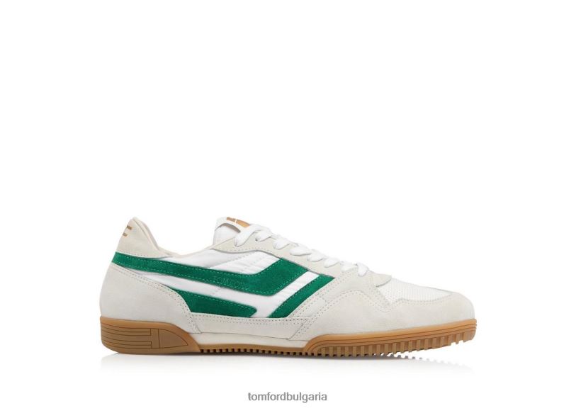 мъже обувки велурени маратонки Jackson бяло/зелено + кехлибарено TOM FORD B880D697