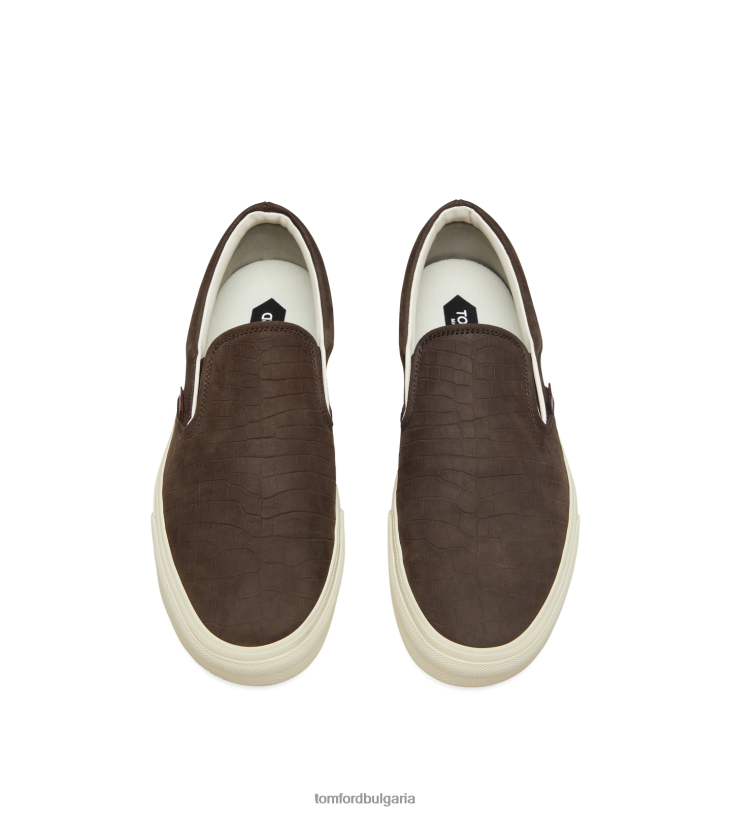 мъже обувки щамповани маратонки от крокодил и набук от джуд фанго + крем TOM FORD B880D678