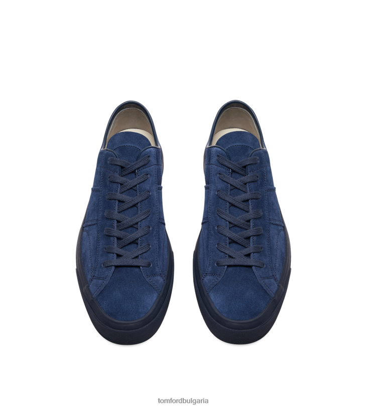 мъже обувки велур кецове кембридж светло морско + синьо TOM FORD B880D684