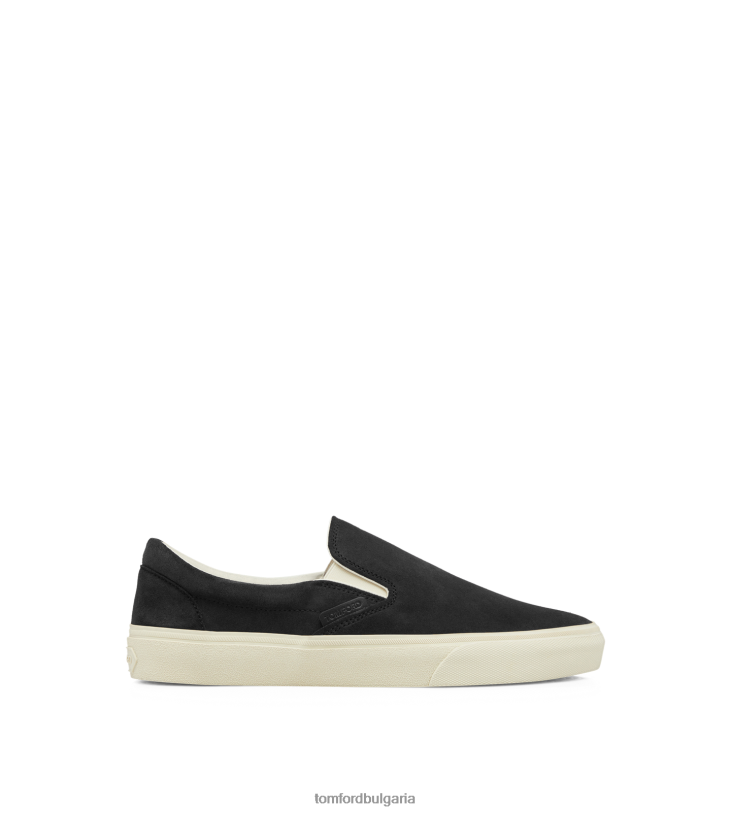 мъже обувки велурени маратонки от джуд черно + кремаво TOM FORD B880D696