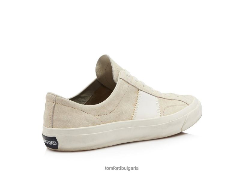 мъже обувки велур кецове кембридж мрамор + крем TOM FORD B880D713