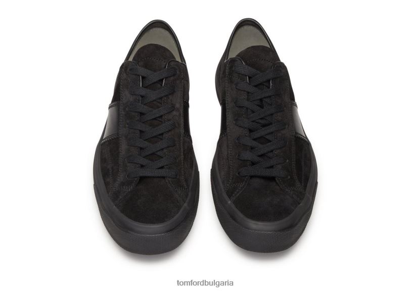 мъже обувки кроста велур кеймбридж маратонки черен TOM FORD B880D718
