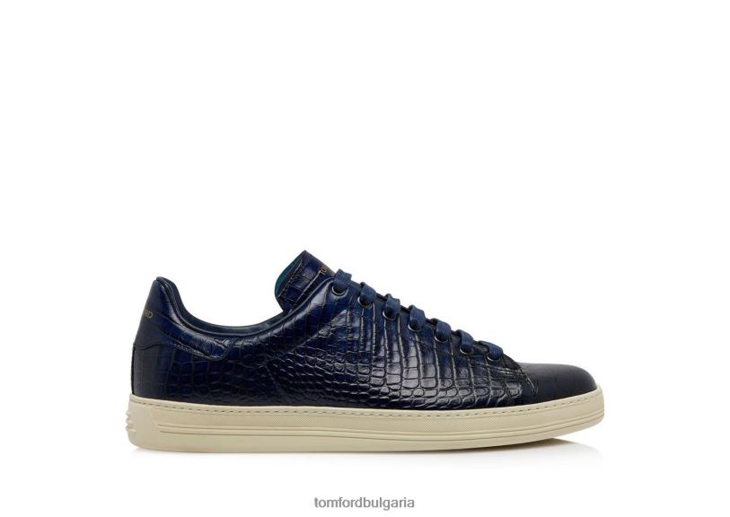 мъже обувки маратонки Warwick с щампован алигатор сапфир TOM FORD B880D709