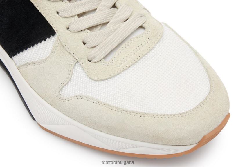 мъже обувки велурени маратонки jagga от техническа материя мрамор/черно + бяло TOM FORD B880D703