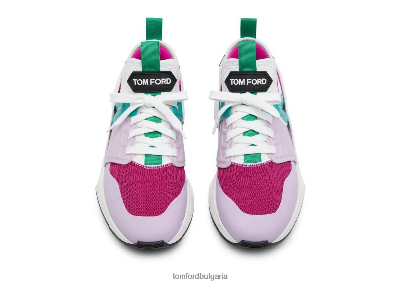 мъже обувки неопренови велурени маратонки jago фуксия/розово + бяло TOM FORD B880D682