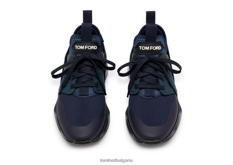 мъже обувки неопренови велурени маратонки jago среднощно синьо + черно TOM FORD B880D710