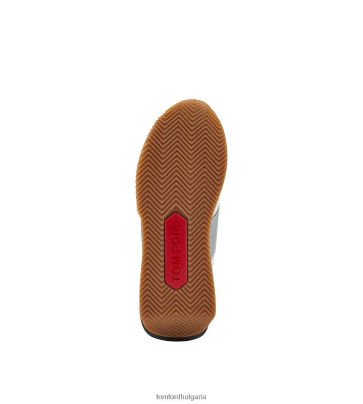 мъже обувки маратонки james от велур и ликра сребро + крем TOM FORD B880D679