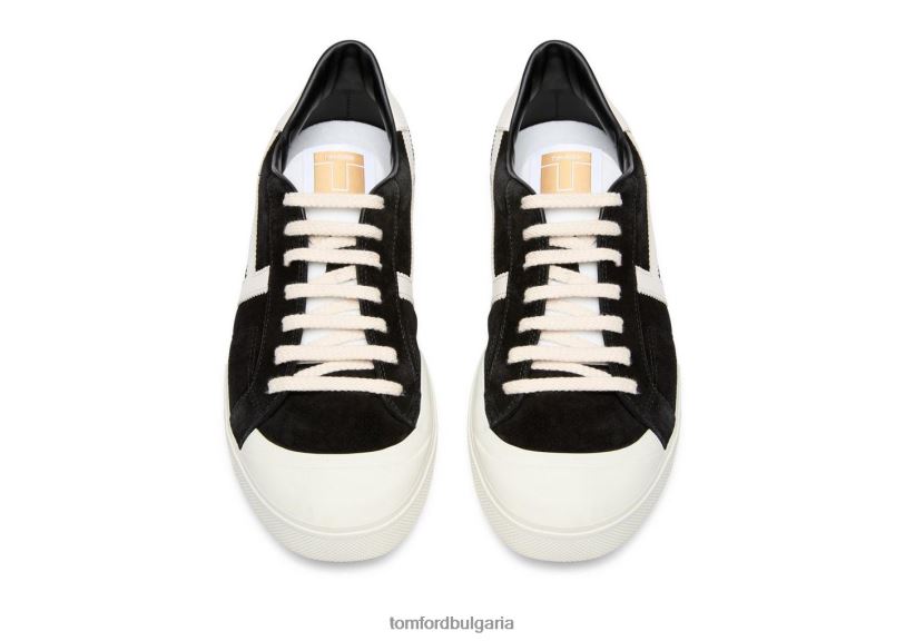 мъже обувки велурени маратонки jarvis черно/бежово + кремаво TOM FORD B880D701