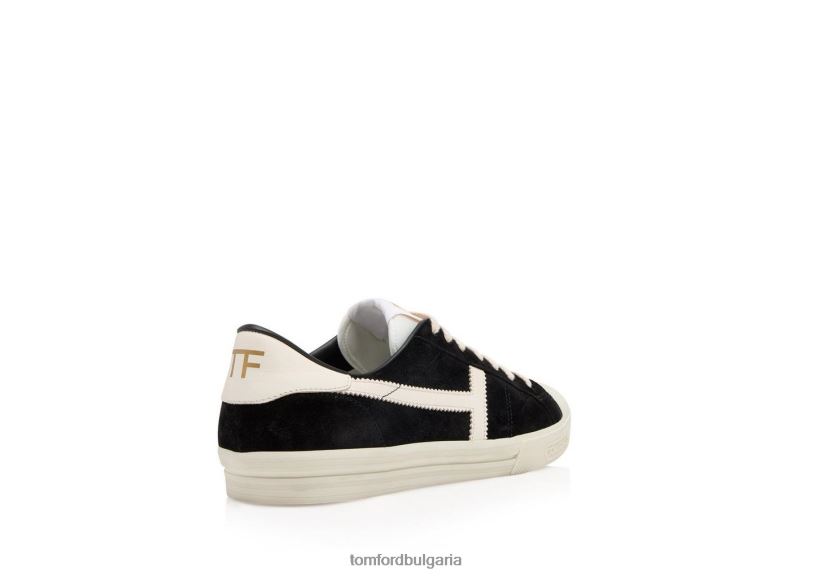 мъже обувки велурени маратонки jarvis черно/бежово + кремаво TOM FORD B880D701