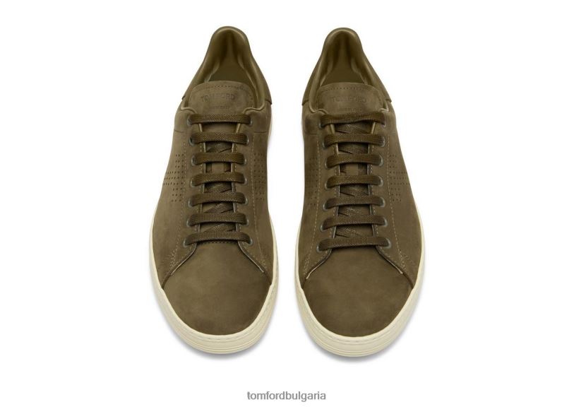 мъже обувки маратонки warwick от набук тъмна маслина TOM FORD B880D702