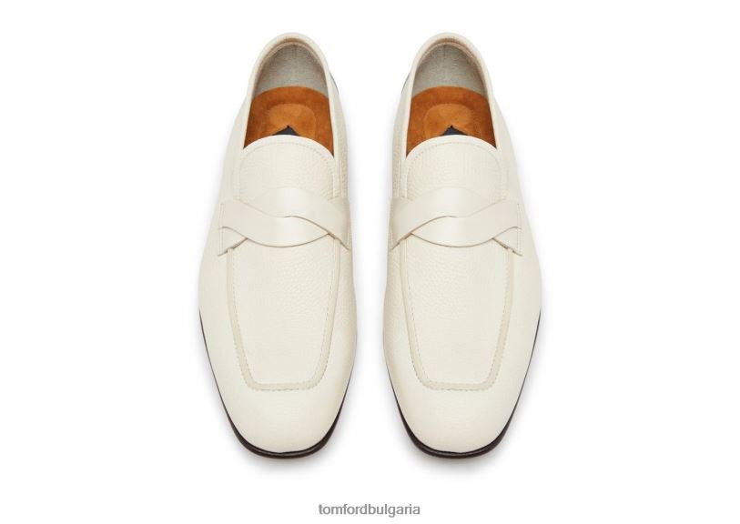 мъже обувки мокасини с усукана лента от зърнеста кожа мрамор TOM FORD B880D638