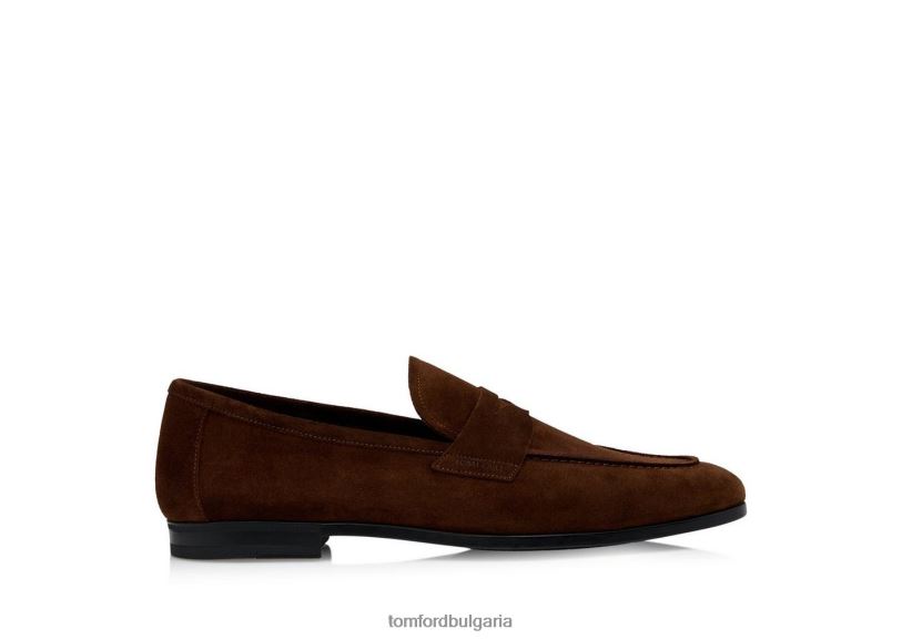 мъже обувки мокасини с усукана лента от велур изгорени TOM FORD B880D649