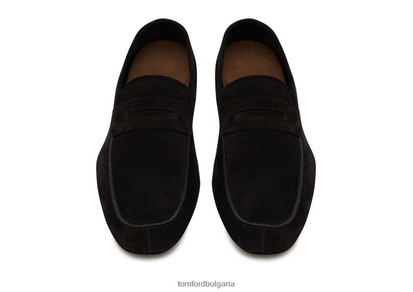 мъже обувки велурени мокасини berwick черен TOM FORD B880D654