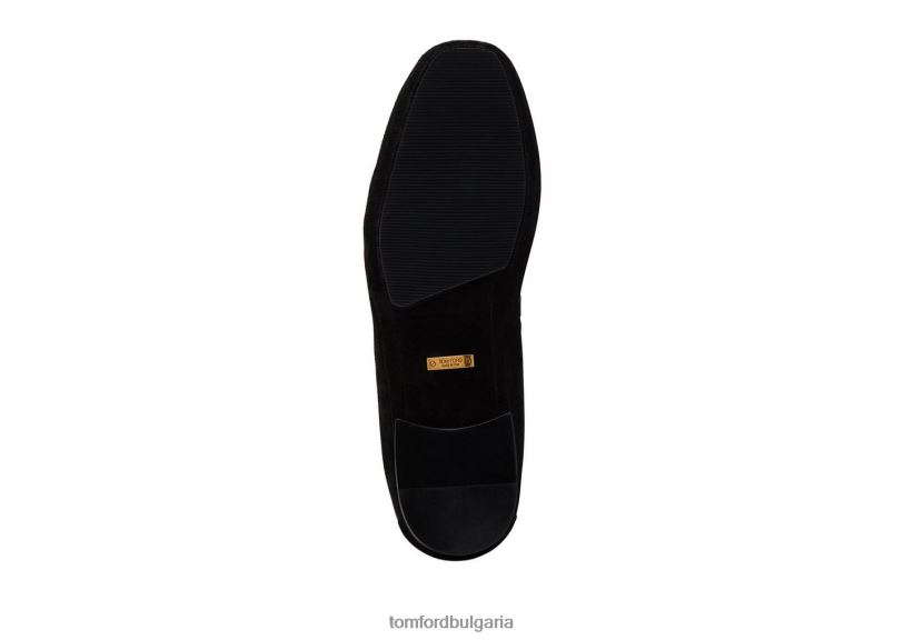 мъже обувки велурени мокасини berwick черен TOM FORD B880D654