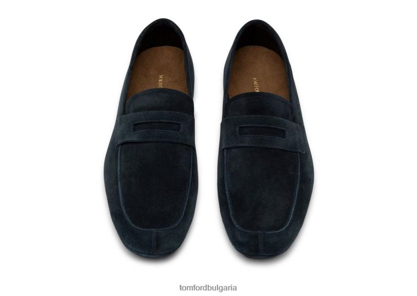 мъже обувки велурени мокасини berwick среднощно синьо TOM FORD B880D655
