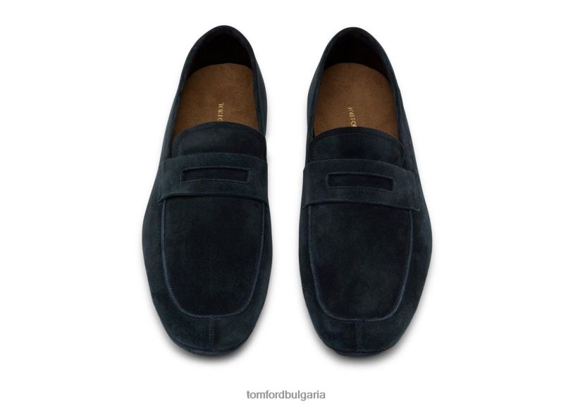 мъже обувки велурени мокасини berwick среднощно синьо TOM FORD B880D655