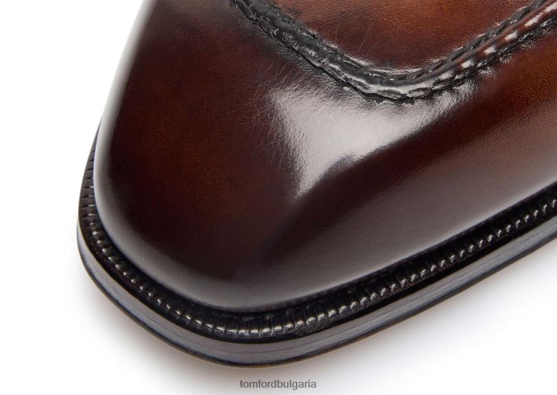 мъже обувки мокасини с усукана лента от полирана кожа elkan норка TOM FORD B880D636